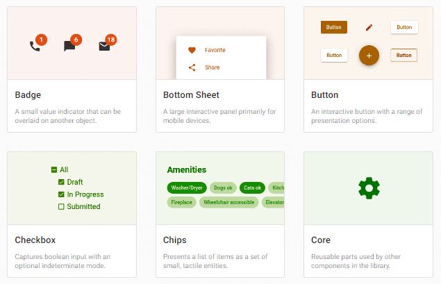 material design components