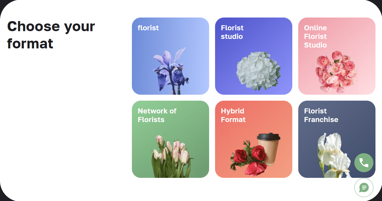 a screenshot from posiflora.com