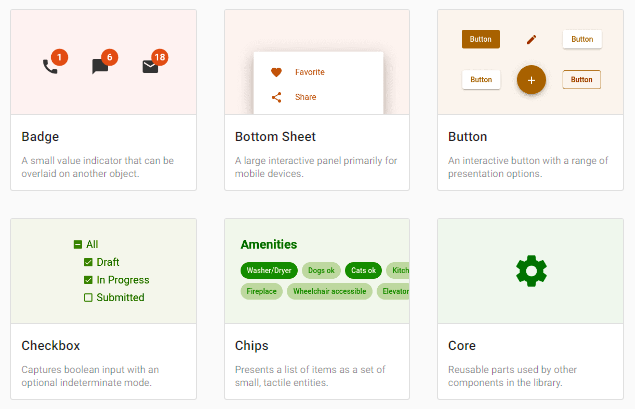 Скриншот с сайта https://material.angular.io/components/categories
